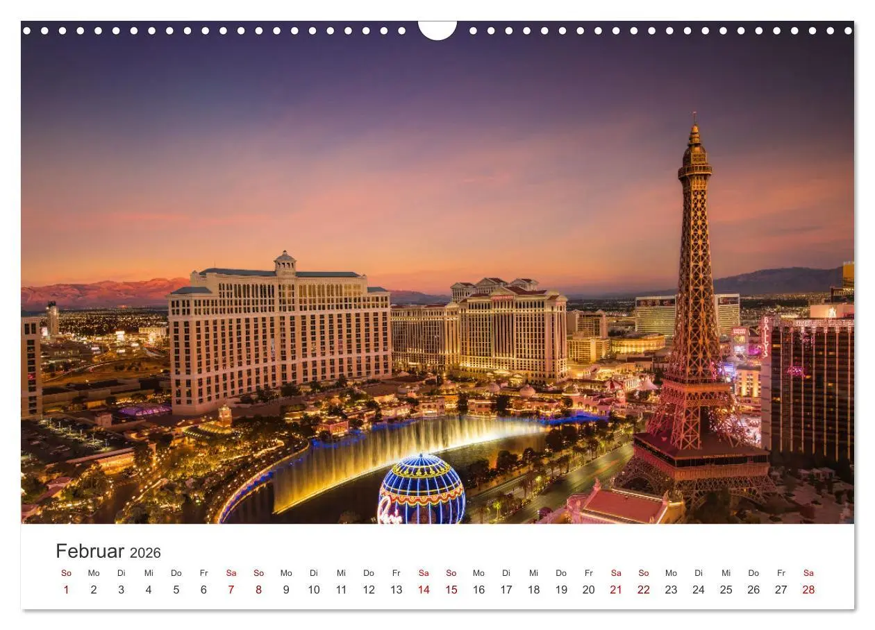 Bild: 9783457615669 | Las Vegas - Spiel, Spaß und Glück (Wandkalender 2026 DIN A3 quer),...