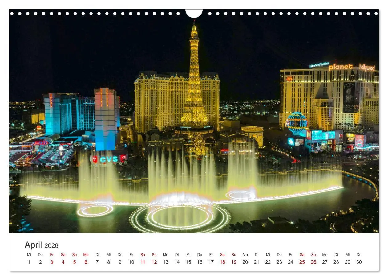 Bild: 9783457615669 | Las Vegas - Spiel, Spaß und Glück (Wandkalender 2026 DIN A3 quer),...
