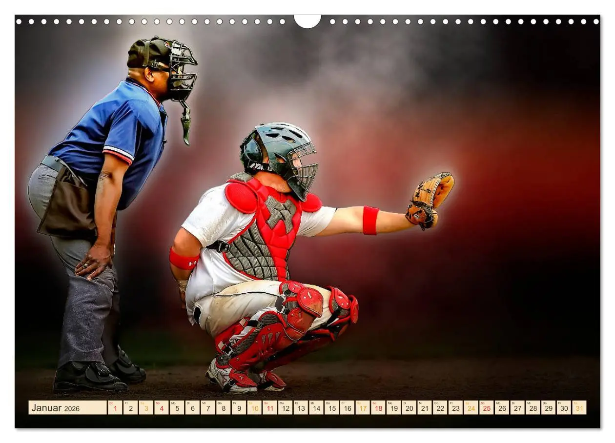 Bild: 9783457855669 | Baseball - Fight (Wandkalender 2026 DIN A3 quer), CALVENDO...