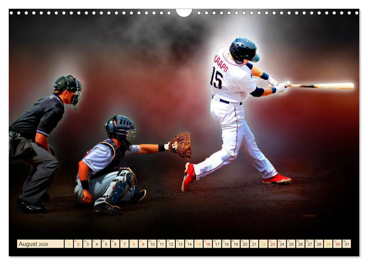 Bild: 9783457855669 | Baseball - Fight (Wandkalender 2026 DIN A3 quer), CALVENDO...