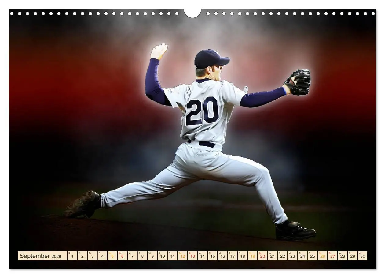 Bild: 9783457855669 | Baseball - Fight (Wandkalender 2026 DIN A3 quer), CALVENDO...