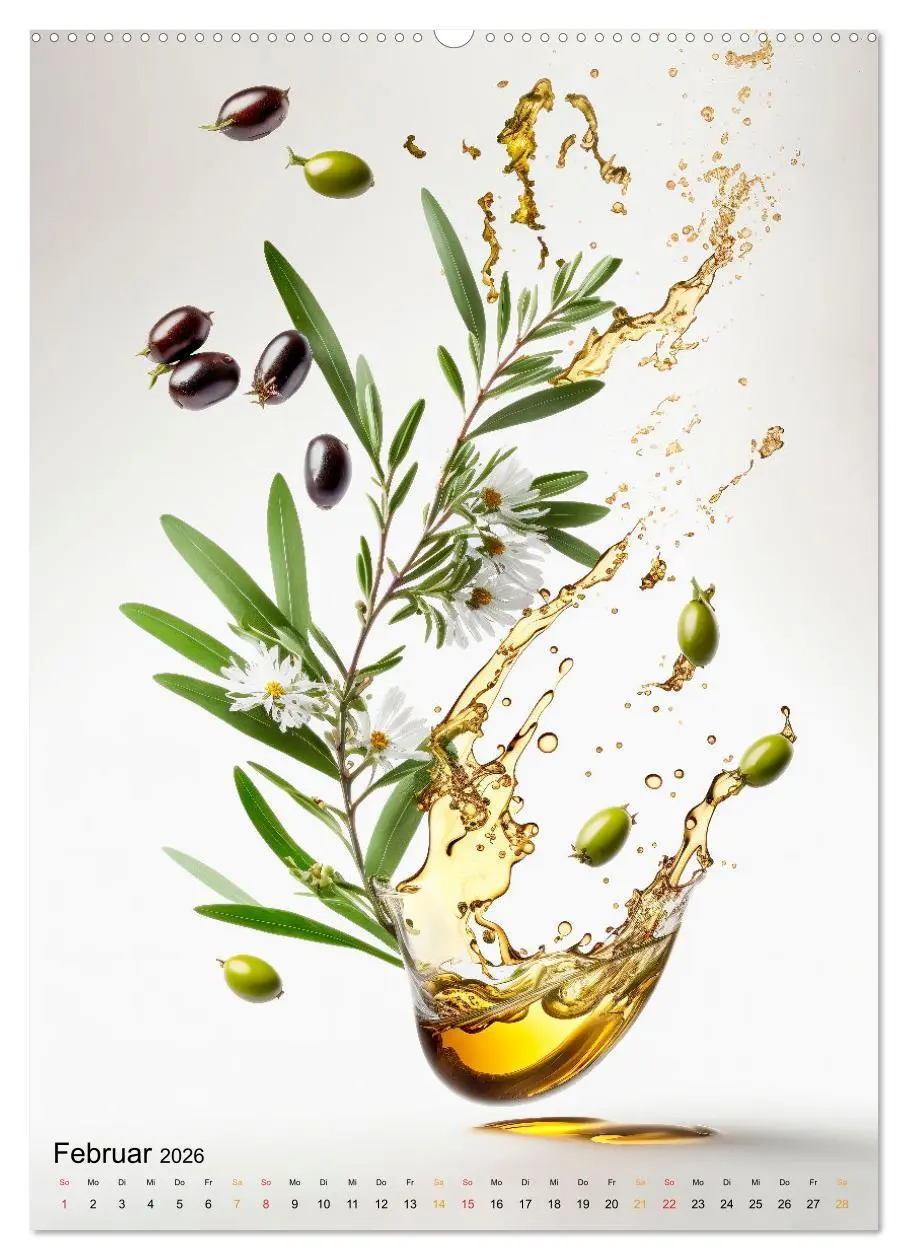 Bild: 9783516325669 | Olivenöl lecker und gesund (hochwertiger Premium Wandkalender 2026...