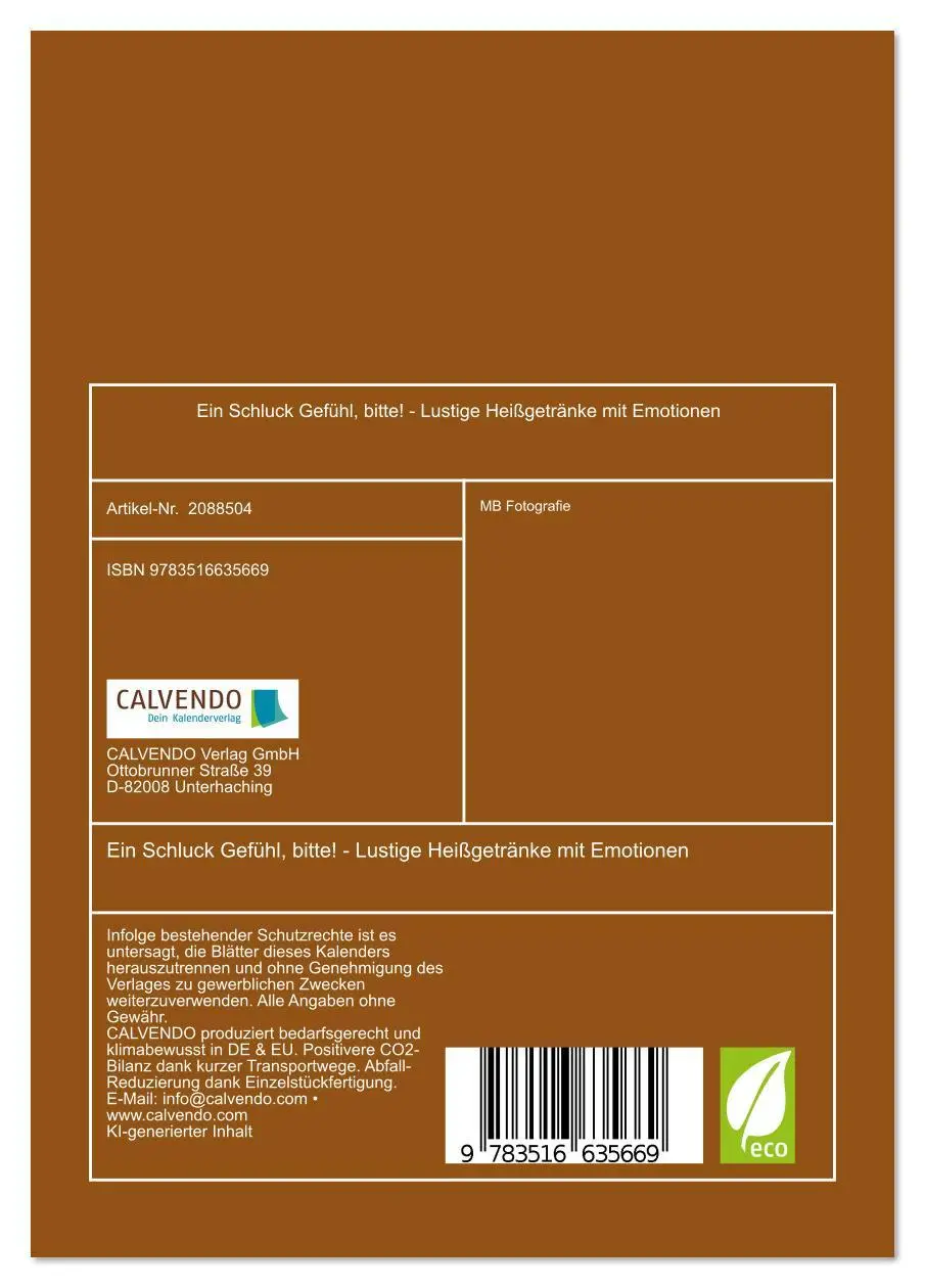 Bild: 9783516635669 | Ein Schluck Gefühl, bitte! - Lustige Heißgetränke mit Emotionen...