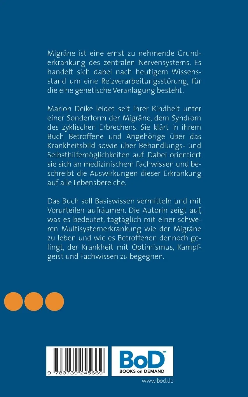 Rückseite: 9783739245669 | Migräne - mehr als nur Kopfschmerz | Marion Deike | Taschenbuch | 2020