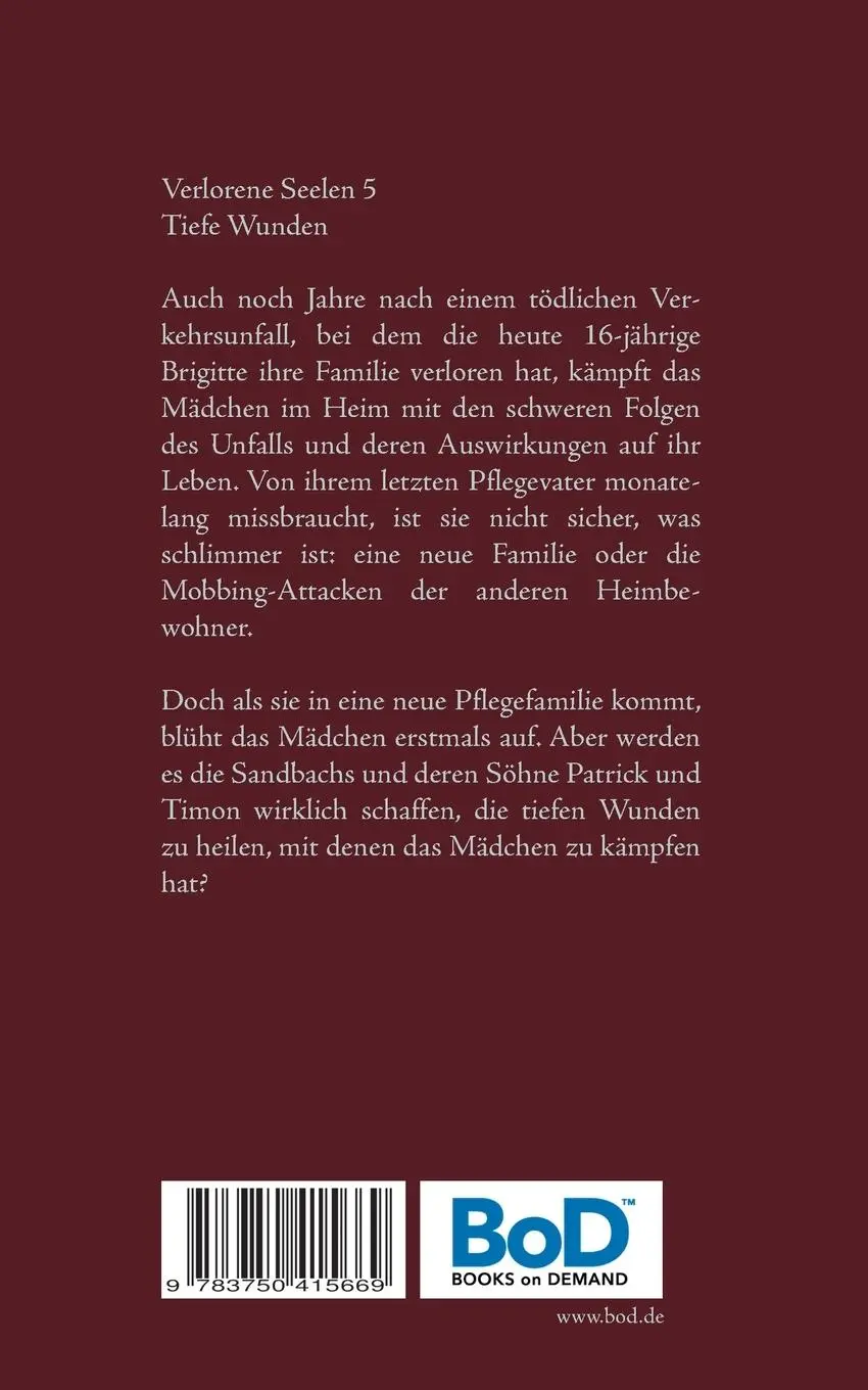 Rückseite: 9783750415669 | Verlorene Seelen 5 - Tiefe Wunden | Claudia Choate | Taschenbuch