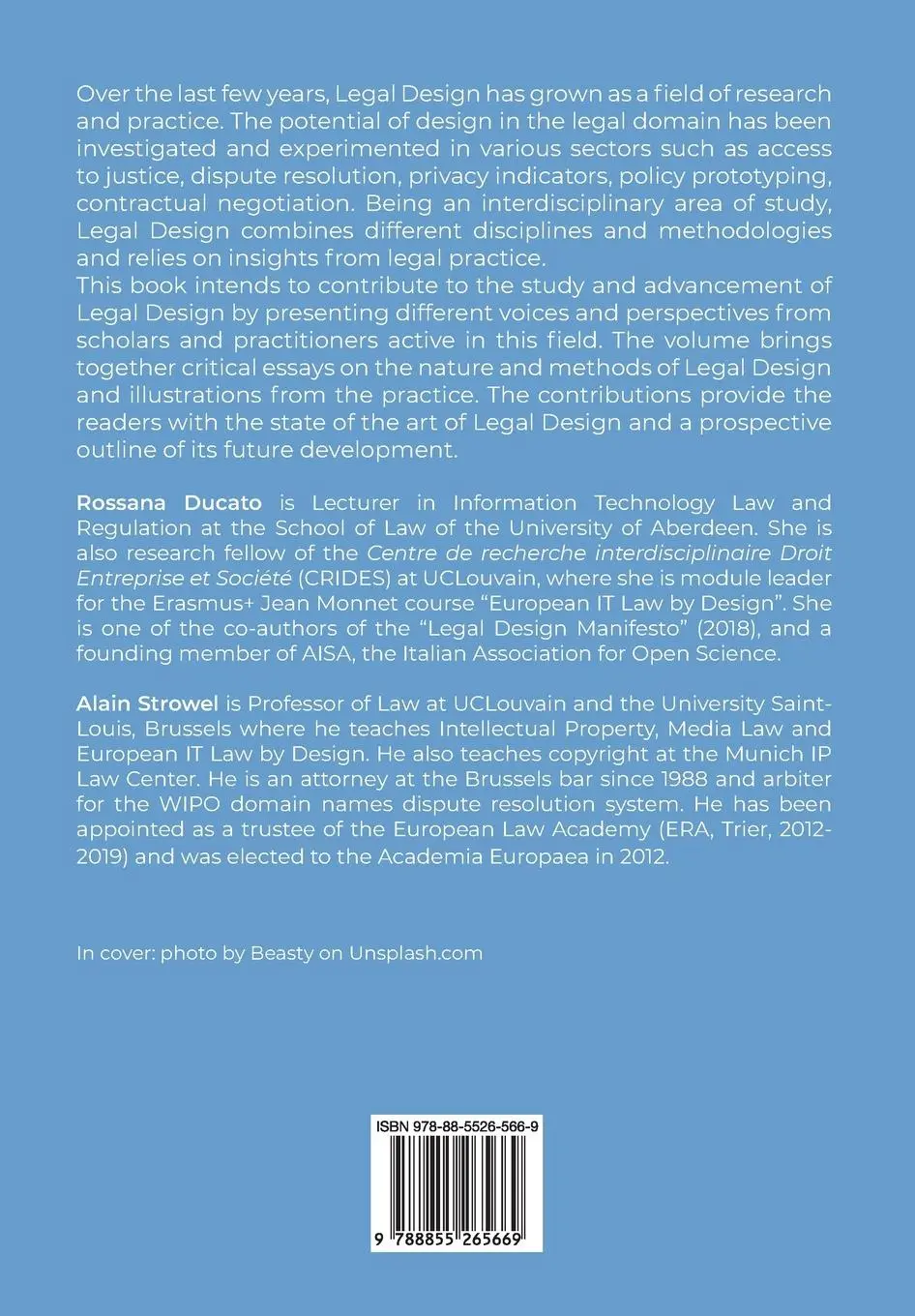 Rückseite: 9788855265669 | Legal Design Perspectives | Rossana Ducato (u. a.) | Taschenbuch