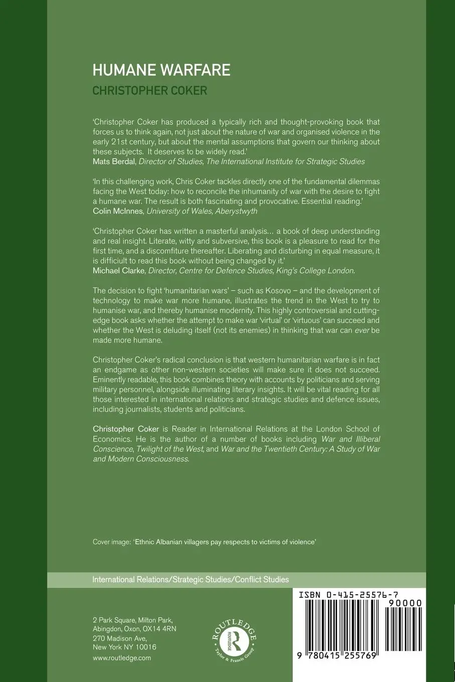 Rückseite: 9780415255769 | Humane Warfare | Christopher Coker | Taschenbuch | Englisch | 2001