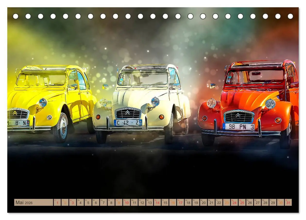 Bild: 9783457845769 | Die Ente - Citroën 2CV (Tischkalender 2026 DIN A5 quer), CALVENDO...