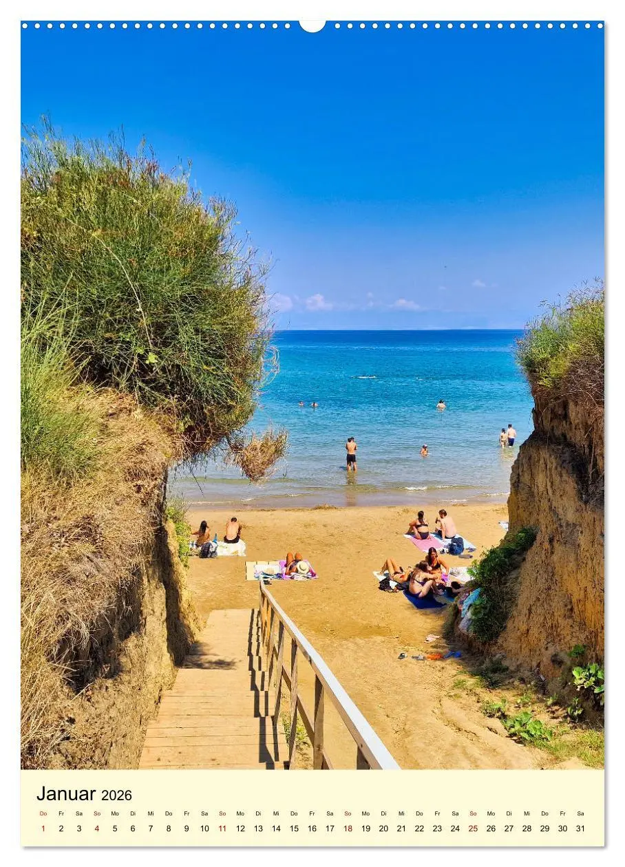 Bild: 9783516245769 | Korfu Grüne Insel im Ionischen Meer (Wandkalender 2026 DIN A2...