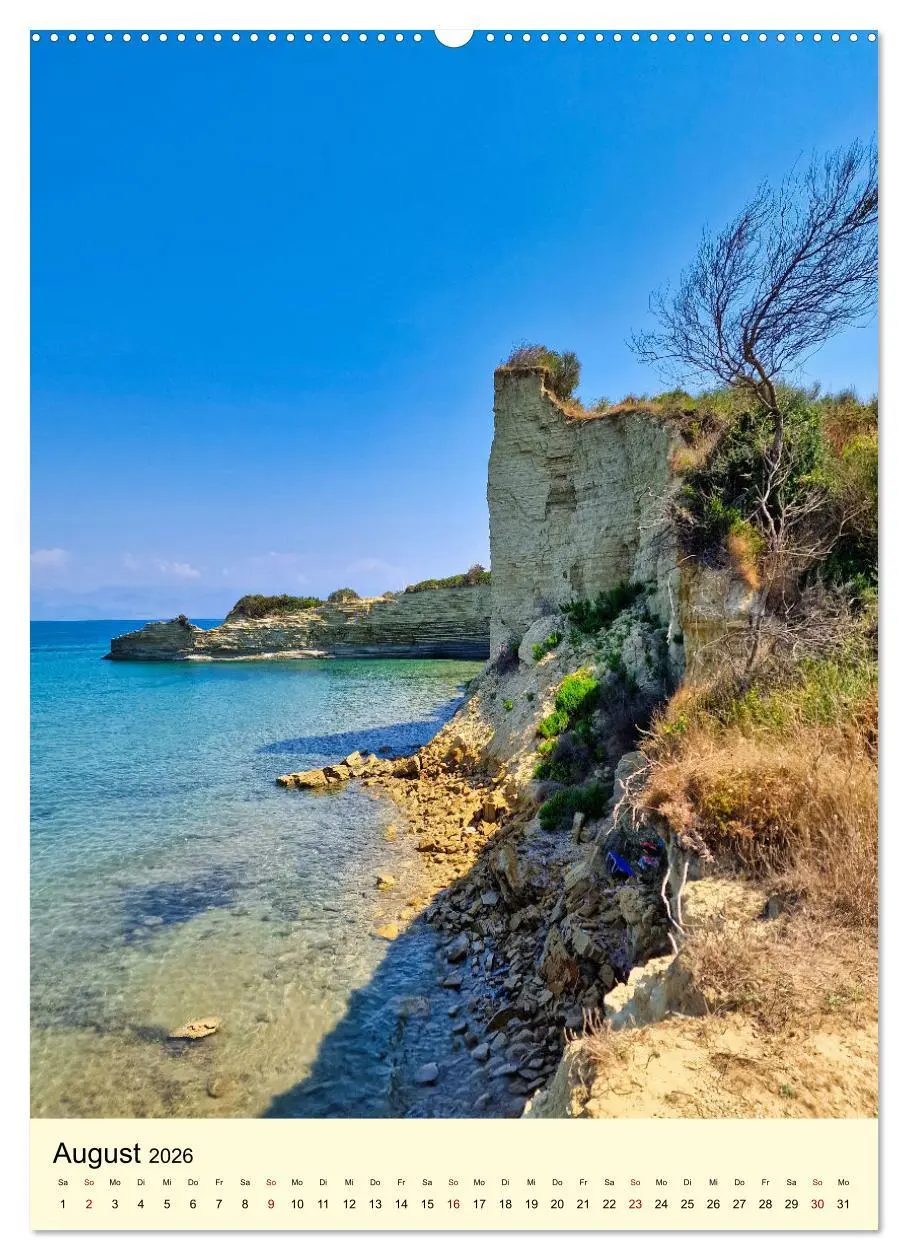 Bild: 9783516245769 | Korfu Grüne Insel im Ionischen Meer (Wandkalender 2026 DIN A2...