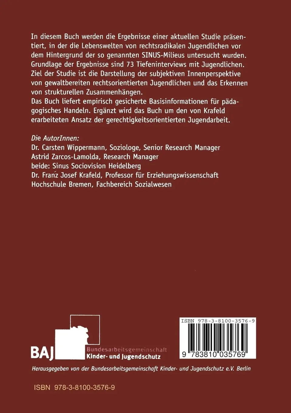 Rückseite: 9783810035769 | Auf der Suche nach Thrill und Geborgenheit | Wippermann (u. a.) | Buch