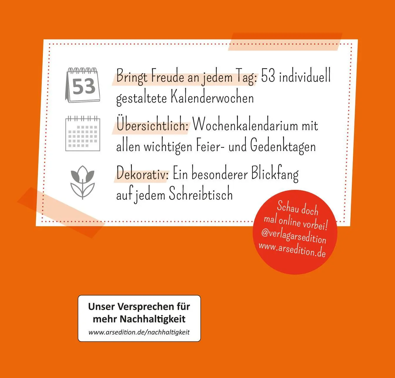 Rückseite: 4014489135869 | Mini-Wochenkalender 365 Tage Sonne im Herzen 2026 | Kalender | 108 S.