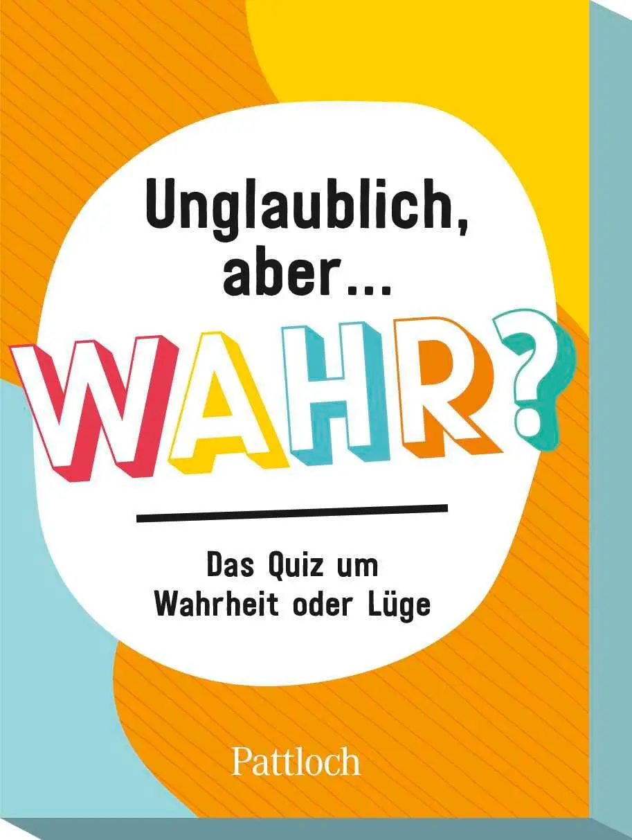 Cover: 4260308345869 | Unglaublich, aber ... wahr? | Spiel | Schachtel | 51 S. | Deutsch
