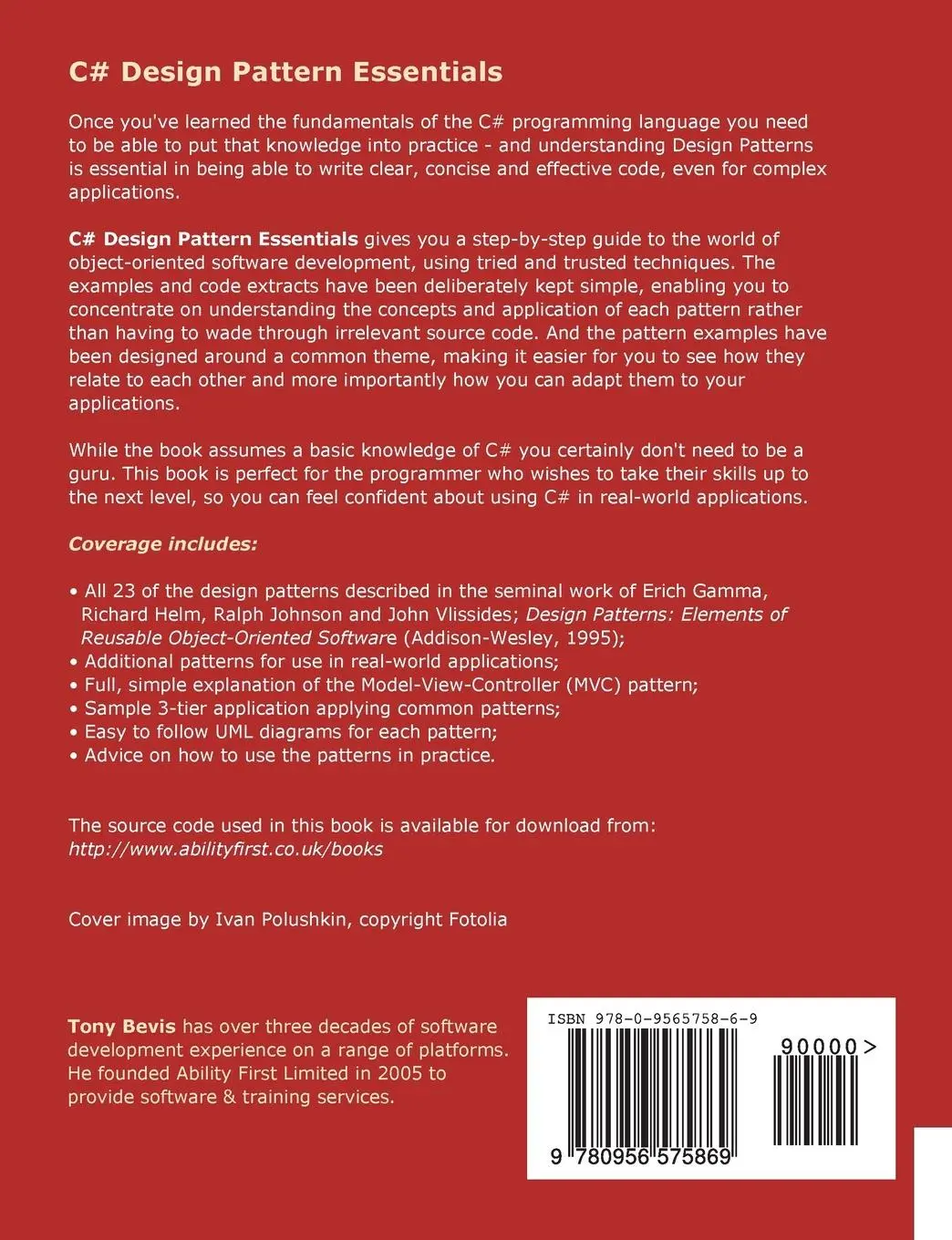 Rückseite: 9780956575869 | C# Design Pattern Essentials | Tony Bevis | Taschenbuch | Englisch