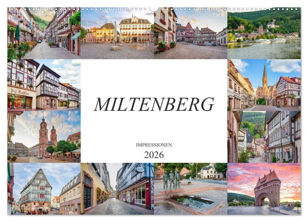 Cover: 9783457765869 | Miltenberg Impressionen (Wandkalender 2026 DIN A2 quer), CALVENDO...