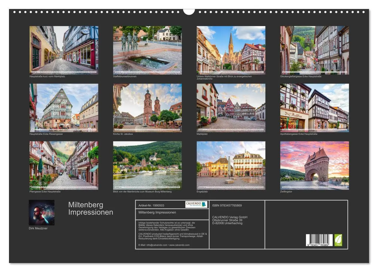 Bild: 9783457765869 | Miltenberg Impressionen (Wandkalender 2026 DIN A2 quer), CALVENDO...