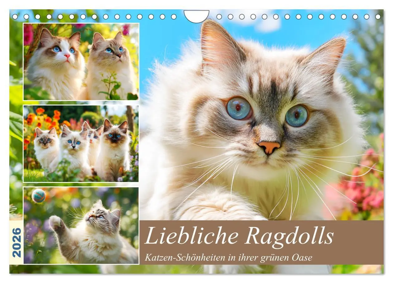 Cover: 9783516095869 | Liebliche Ragdolls. Katzen-Schönheiten in ihrer grünen Oase...