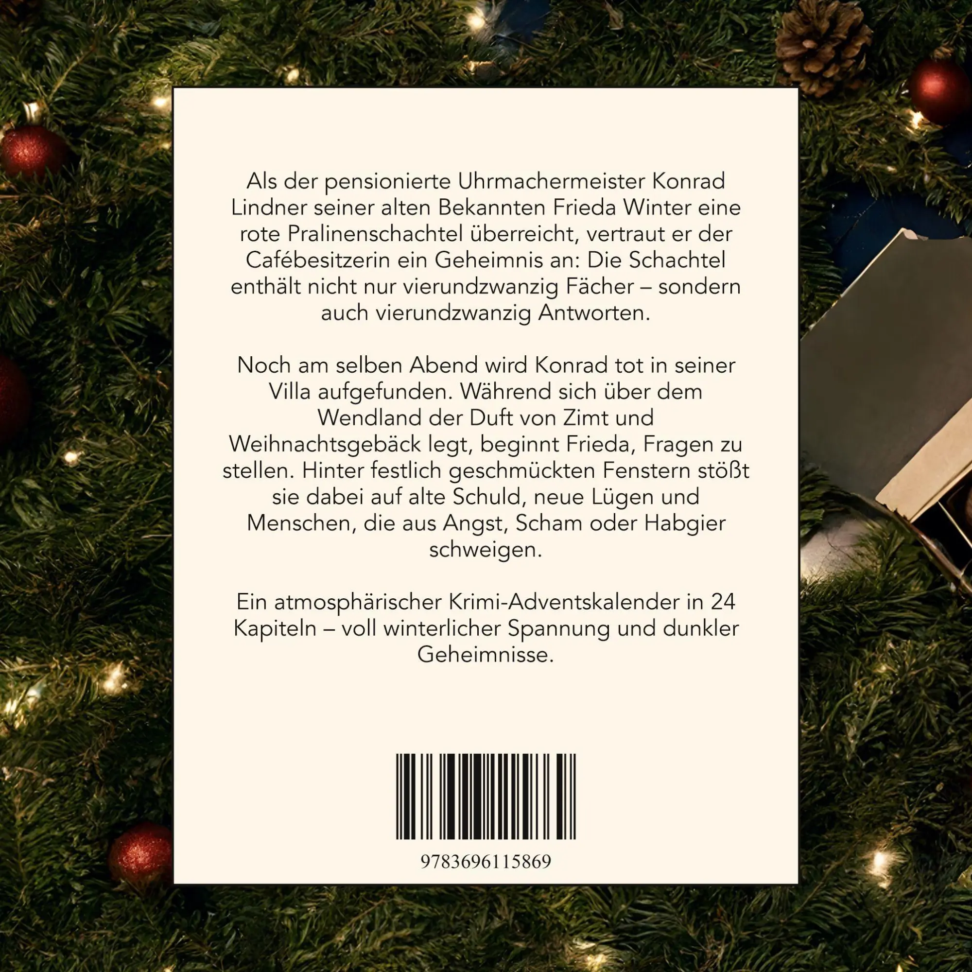 Rückseite: 9783696115869 | Tod im Wendland | Der Krimi-Adventskalender in 24 Akten | Emil Weber