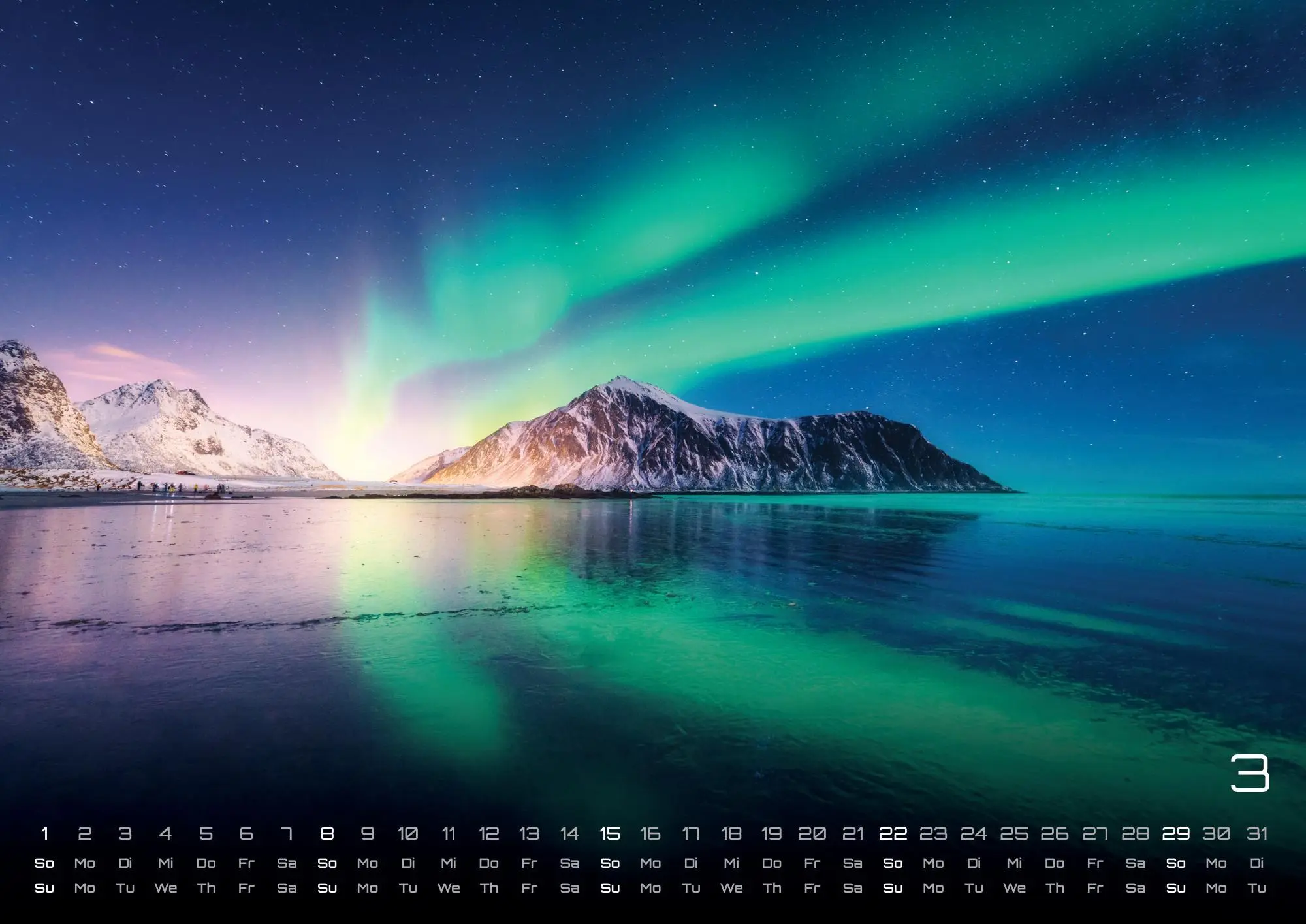Bild: 9783986735869 | Polarlichter - grandiose Naturschauspiele - 2026 - Kalender DIN A3