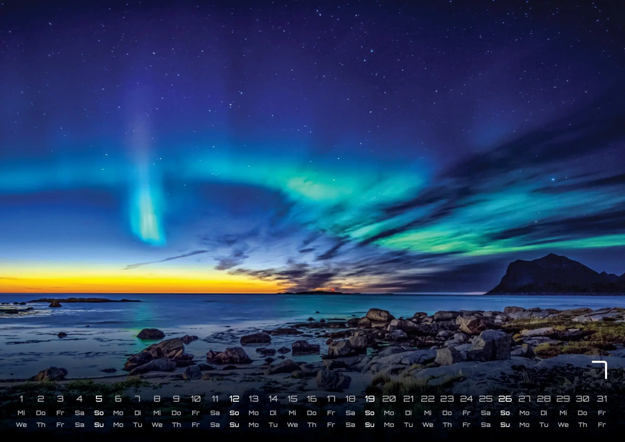 Bild: 9783986735869 | Polarlichter - grandiose Naturschauspiele - 2026 - Kalender DIN A3