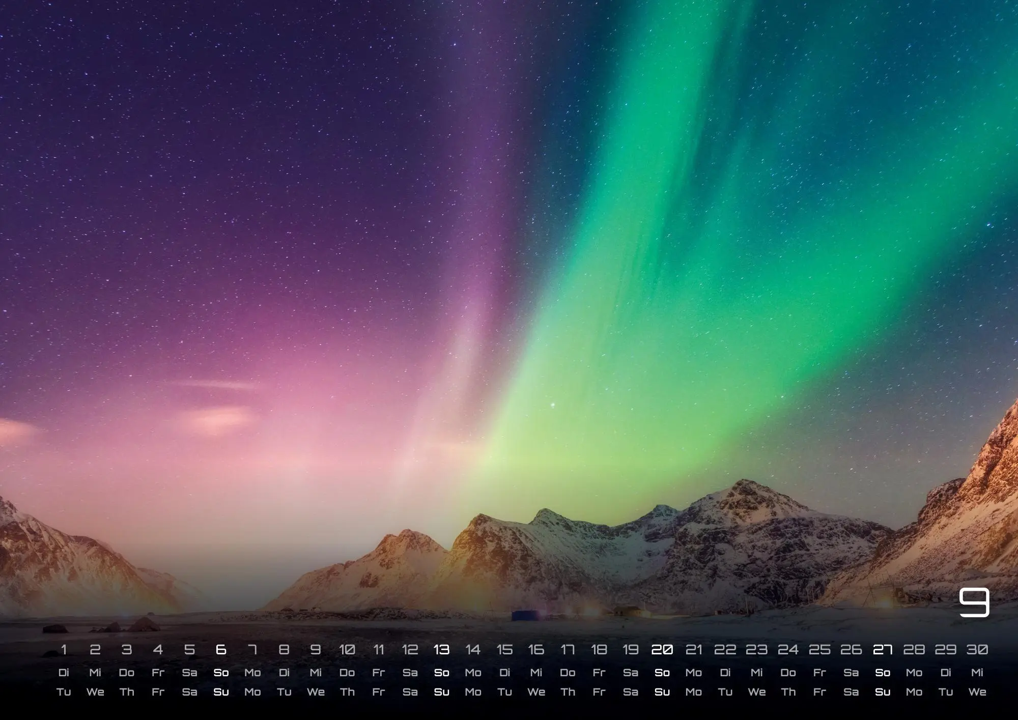 Bild: 9783986735869 | Polarlichter - grandiose Naturschauspiele - 2026 - Kalender DIN A3
