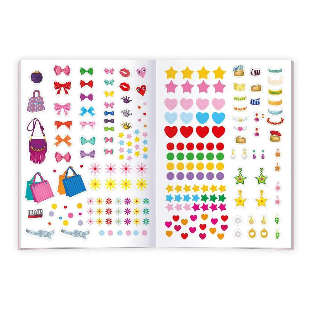 Bild: 9783988025869 | TRÖTSCH - Stickermalbuch Diamantenzauber Glanz und Glamour | KG | 2025
