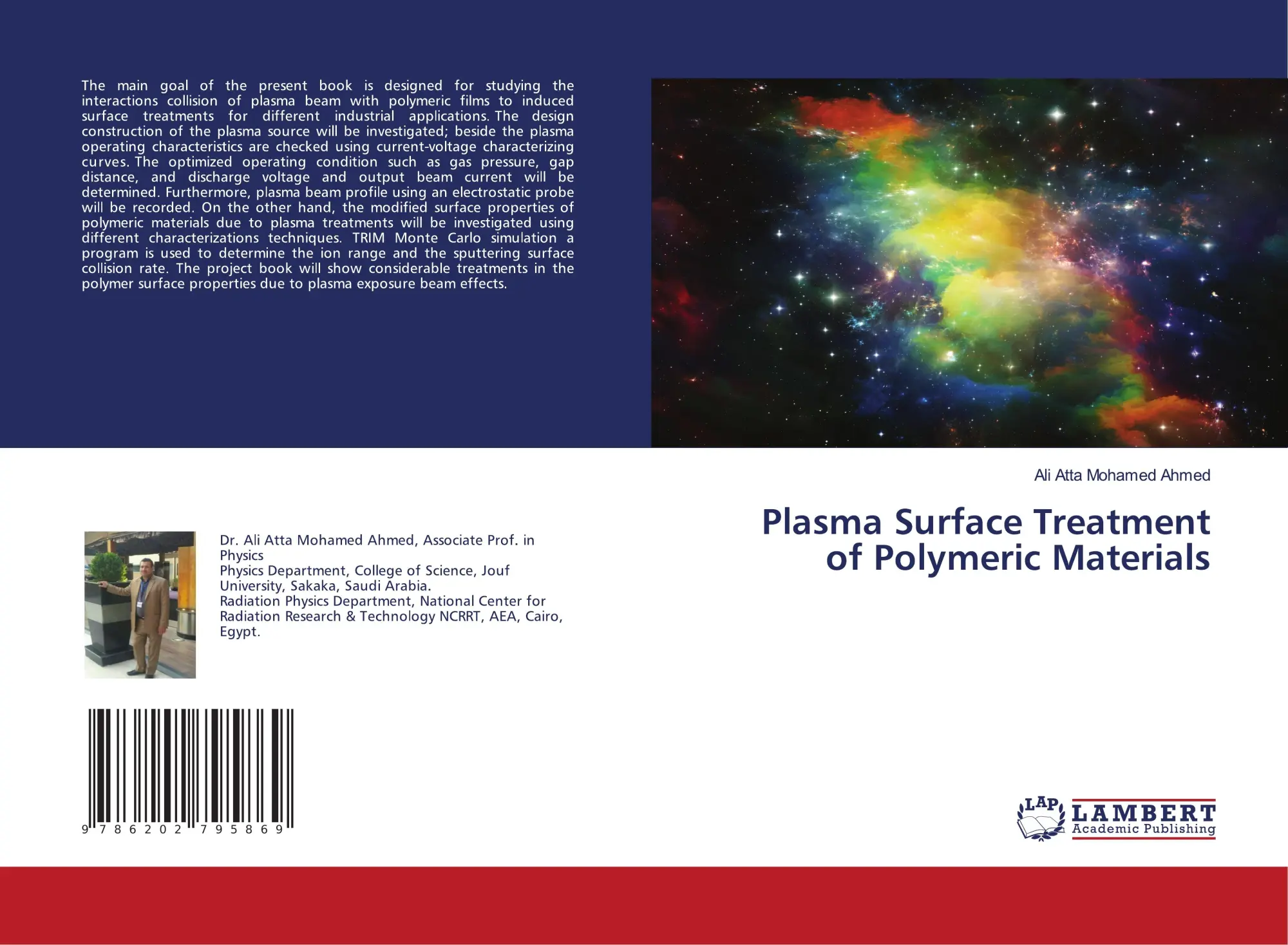Cover: 9786202795869 | Plasma Surface Treatment of Polymeric Materials | Ahmed | Taschenbuch