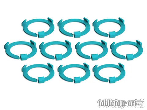 Cover: 704270725969 | Squad Marker - 32mm Turquoise (10) | Tabletop-Art | EAN 704270725969