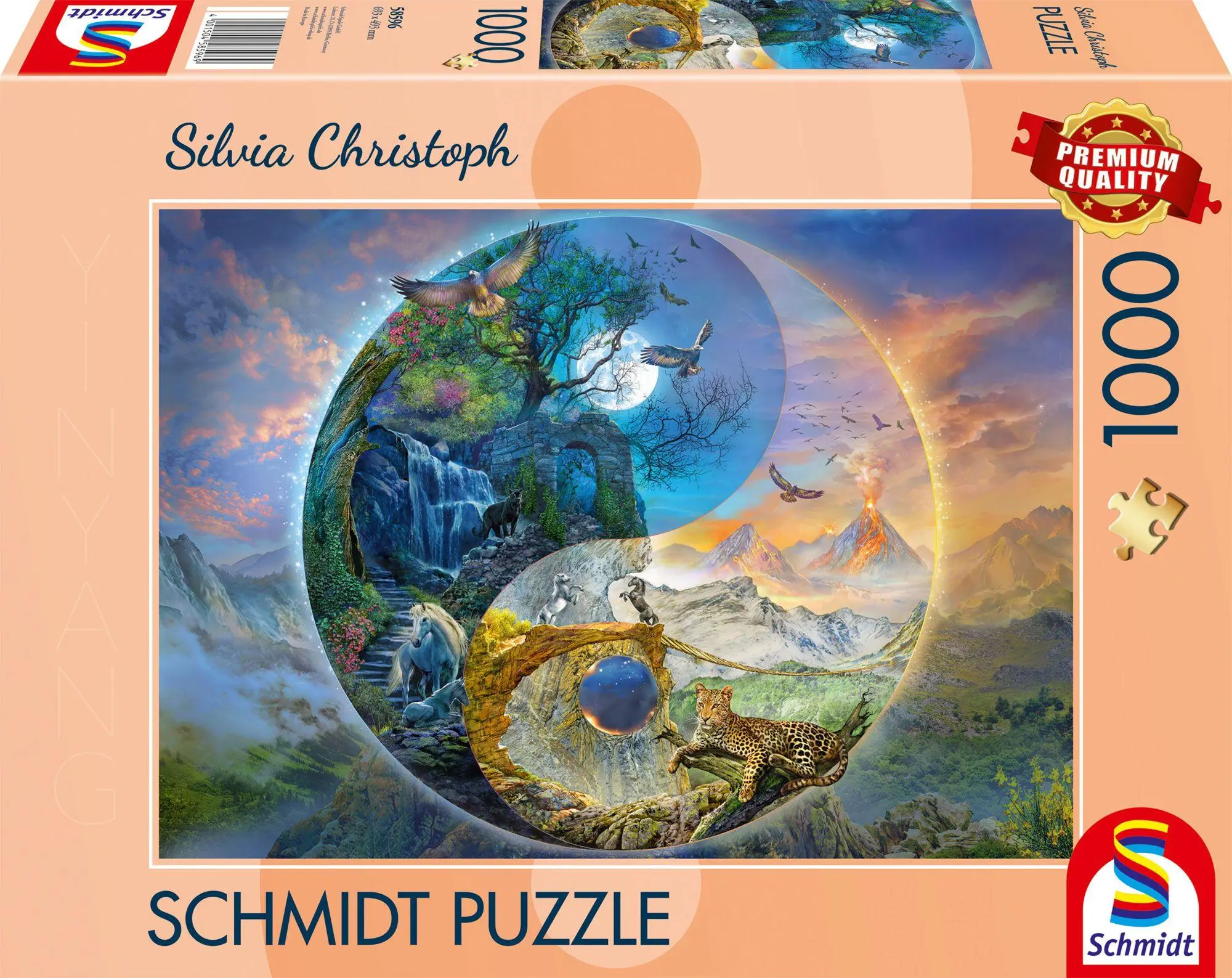 Cover: 4001504585969 | Yin &amp; Yang, Bergwelt | Puzzle Silvia Christoph 1000 Teile | Spiel