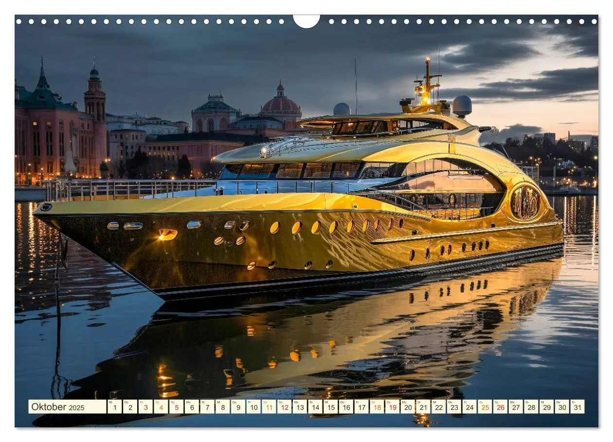 Bild: 9783383885969 | Mega Yachten Fantasien (Wandkalender 2025 DIN A3 quer), CALVENDO...