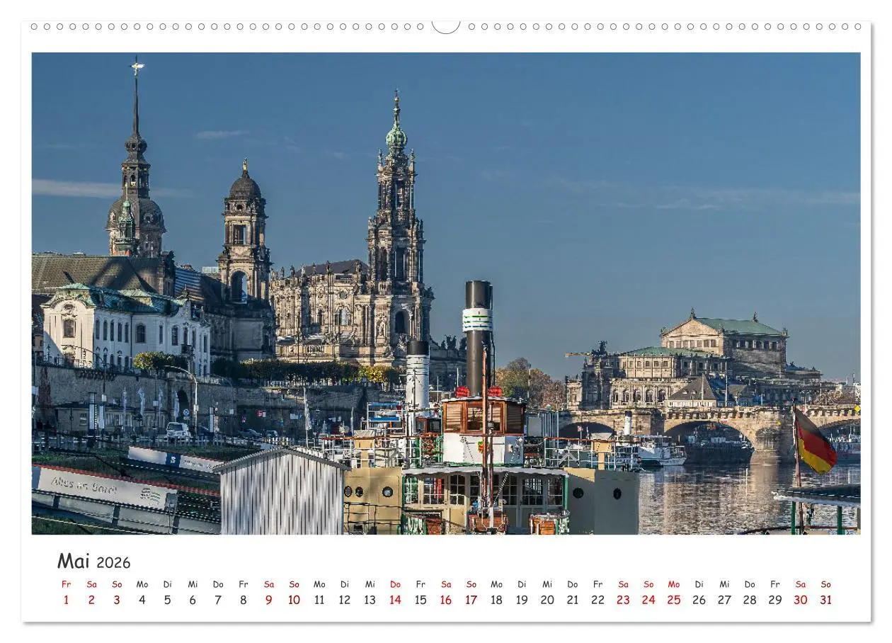 Bild: 9783457515969 | Dresdens barocke Altstadt (hochwertiger Premium Wandkalender 2026...