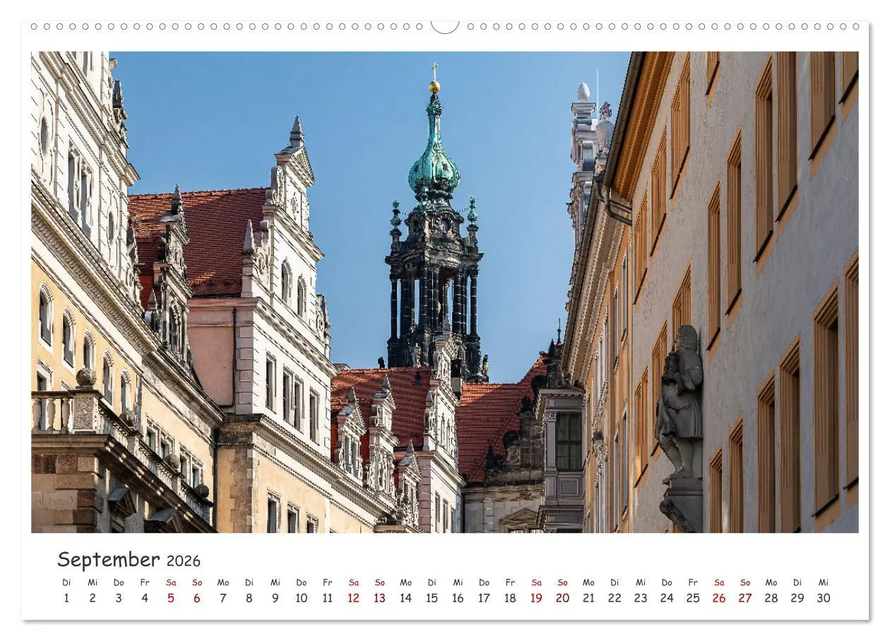 Bild: 9783457515969 | Dresdens barocke Altstadt (hochwertiger Premium Wandkalender 2026...