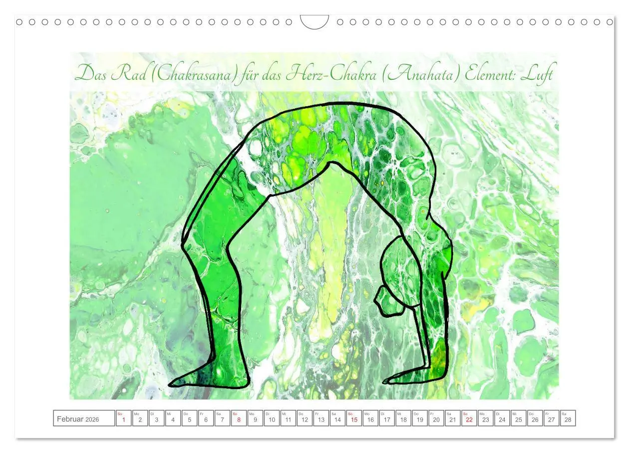 Bild: 9783457685969 | Chakren Yoga (Wandkalender 2026 DIN A3 quer), CALVENDO Monatskalender