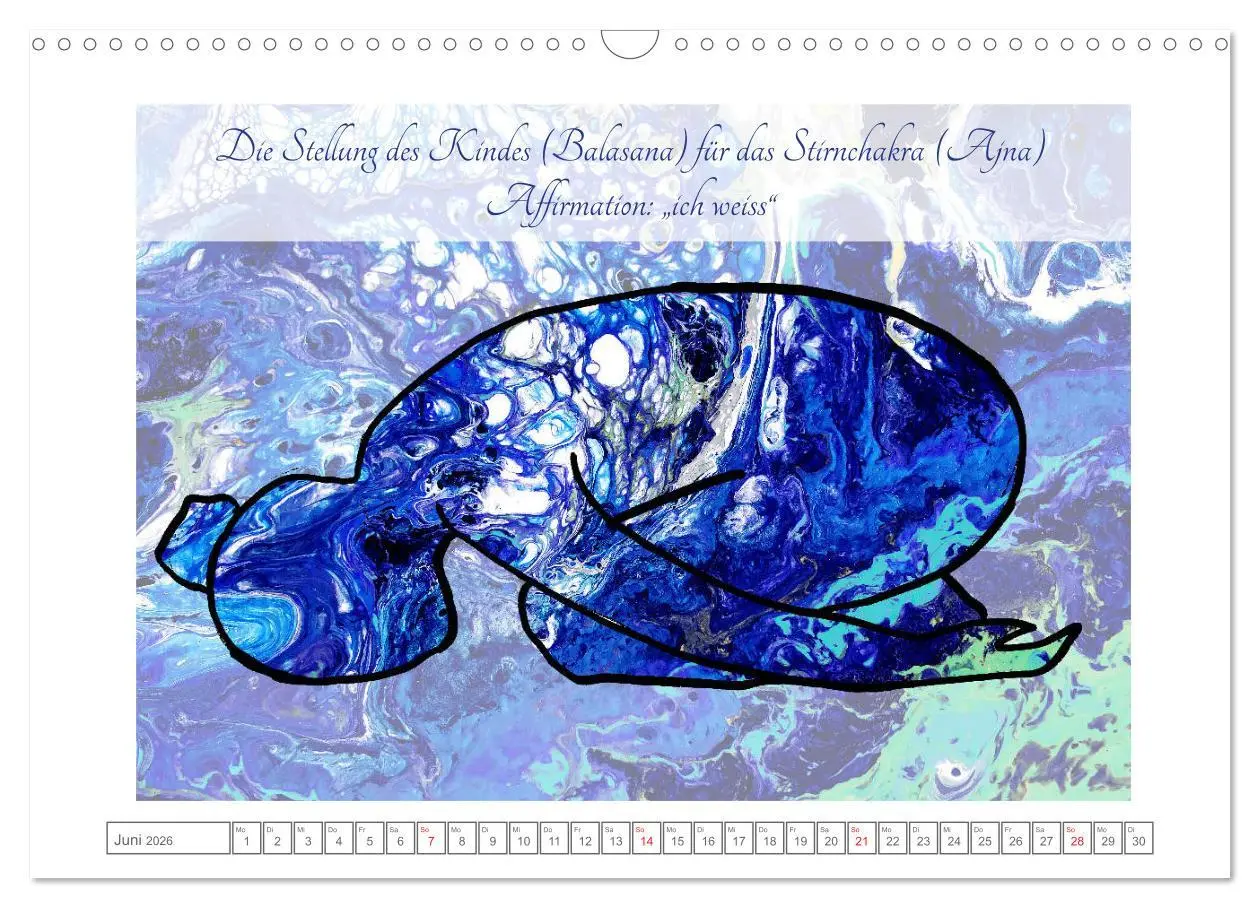 Bild: 9783457685969 | Chakren Yoga (Wandkalender 2026 DIN A3 quer), CALVENDO Monatskalender