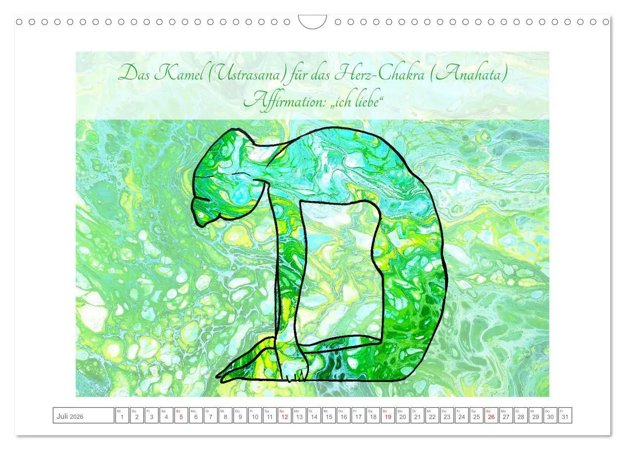 Bild: 9783457685969 | Chakren Yoga (Wandkalender 2026 DIN A3 quer), CALVENDO Monatskalender