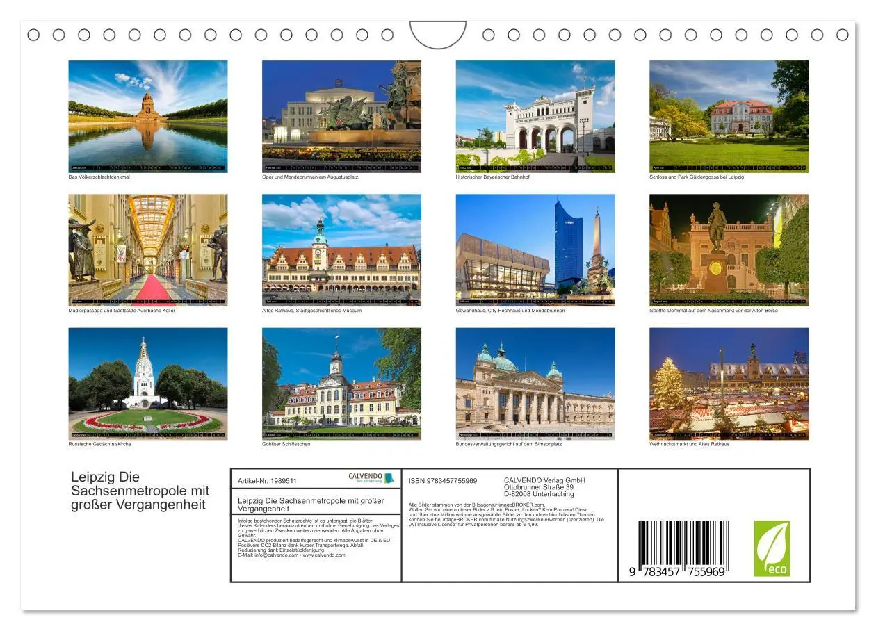 Bild: 9783457755969 | Leipzig Die Sachsenmetropole mit großer Vergangenheit (Wandkalender...