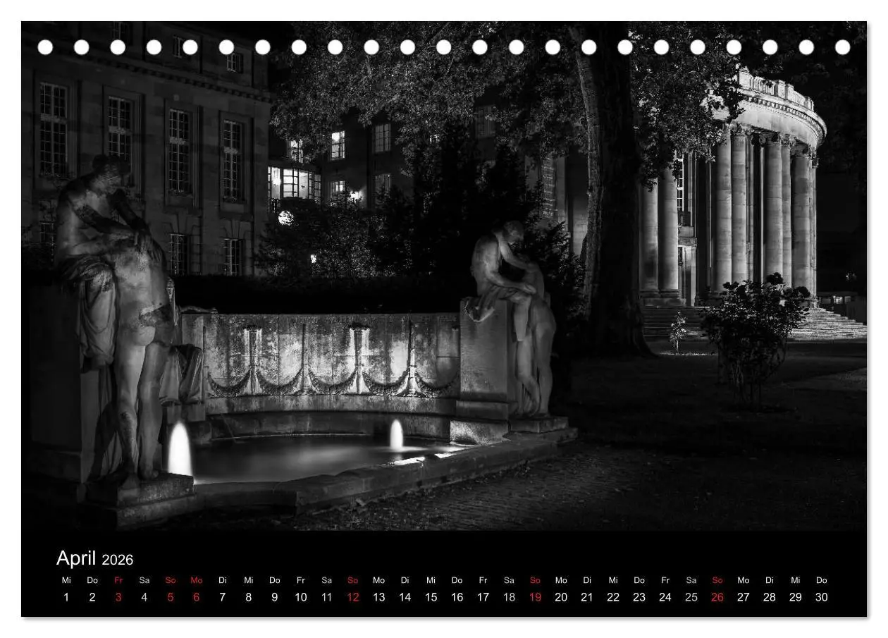 Bild: 9783516085969 | Stuttgart bei Nacht (Tischkalender 2026 DIN A5 quer), CALVENDO...