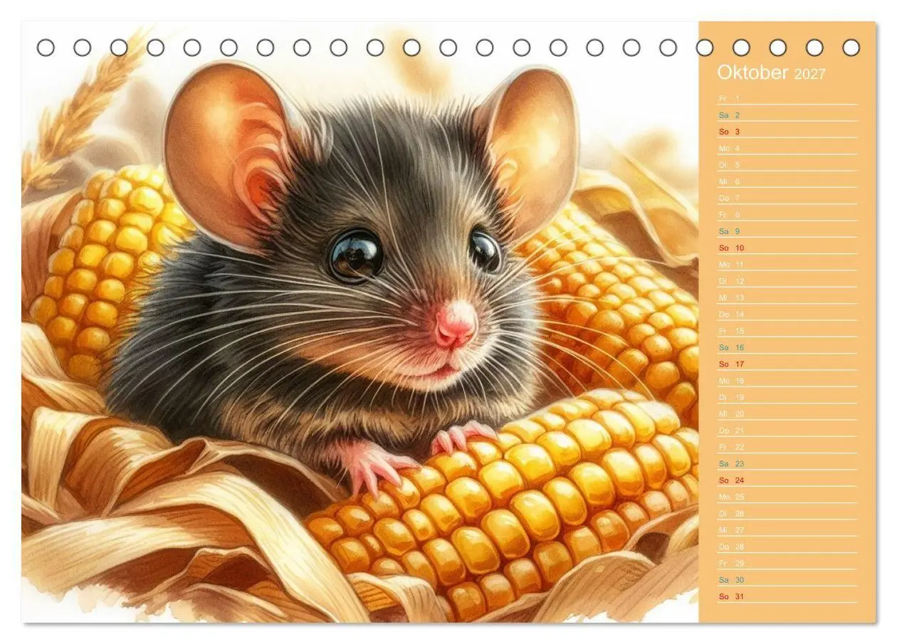 Bild: 9783516775969 | Süße Tierbabys - niedliche Illustrationen (Tischkalender 2027 DIN...