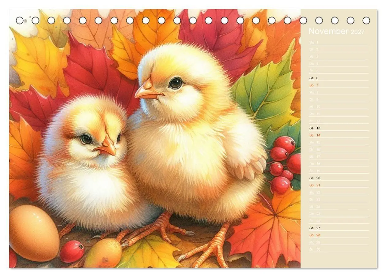 Bild: 9783516775969 | Süße Tierbabys - niedliche Illustrationen (Tischkalender 2027 DIN...