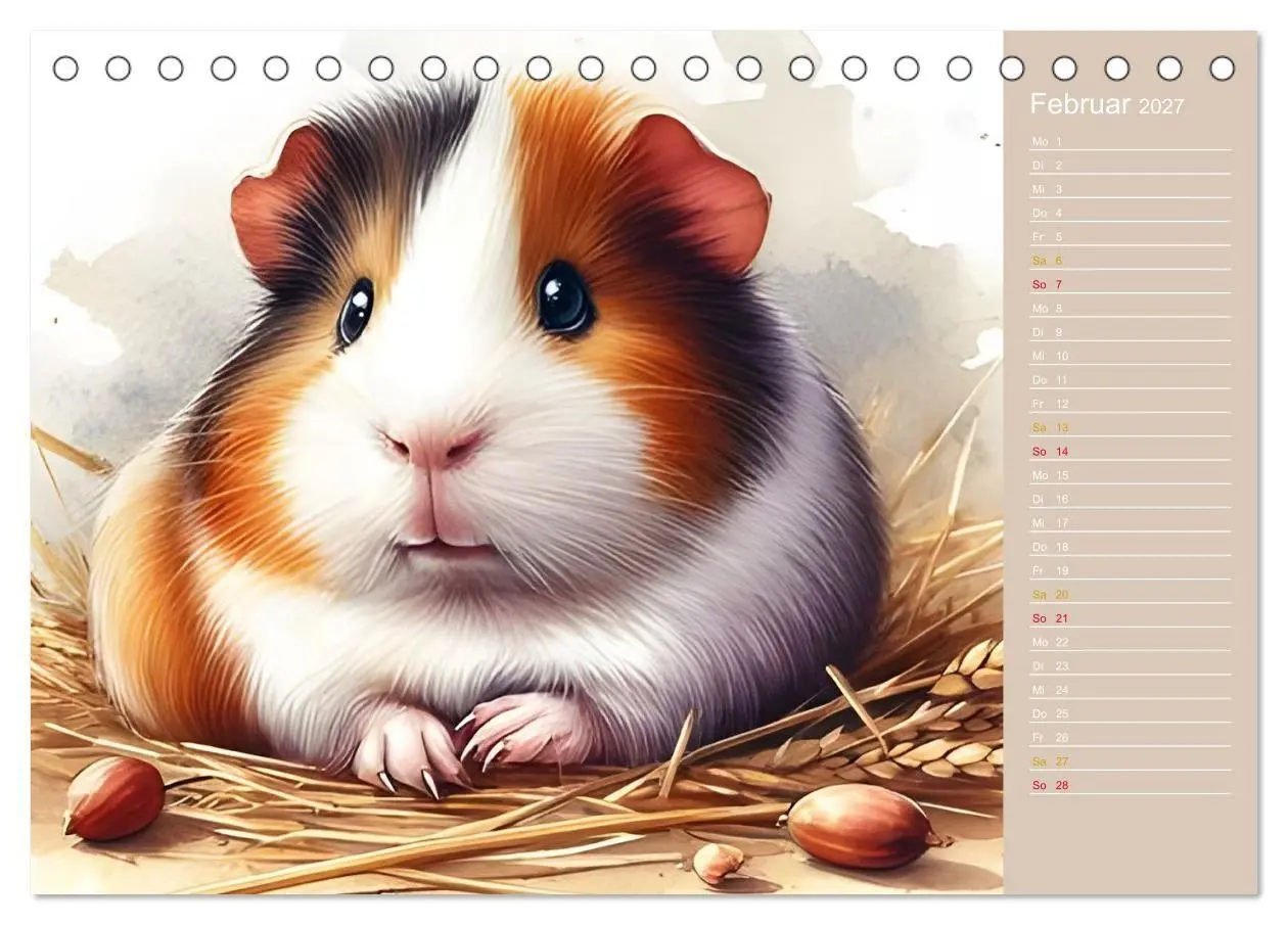 Bild: 9783516775969 | Süße Tierbabys - niedliche Illustrationen (Tischkalender 2027 DIN...