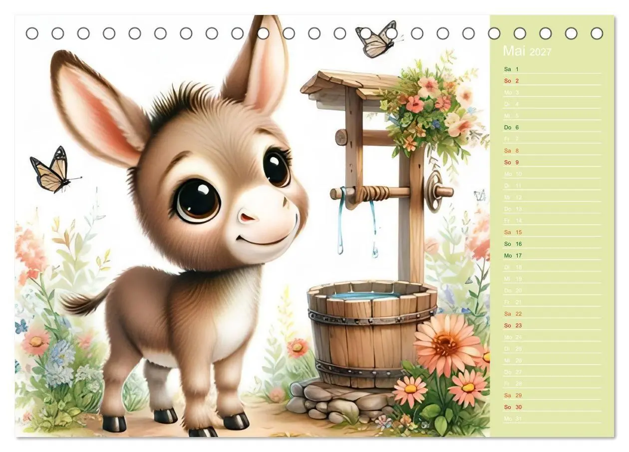 Bild: 9783516775969 | Süße Tierbabys - niedliche Illustrationen (Tischkalender 2027 DIN...