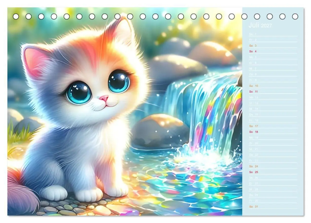 Bild: 9783516775969 | Süße Tierbabys - niedliche Illustrationen (Tischkalender 2027 DIN...