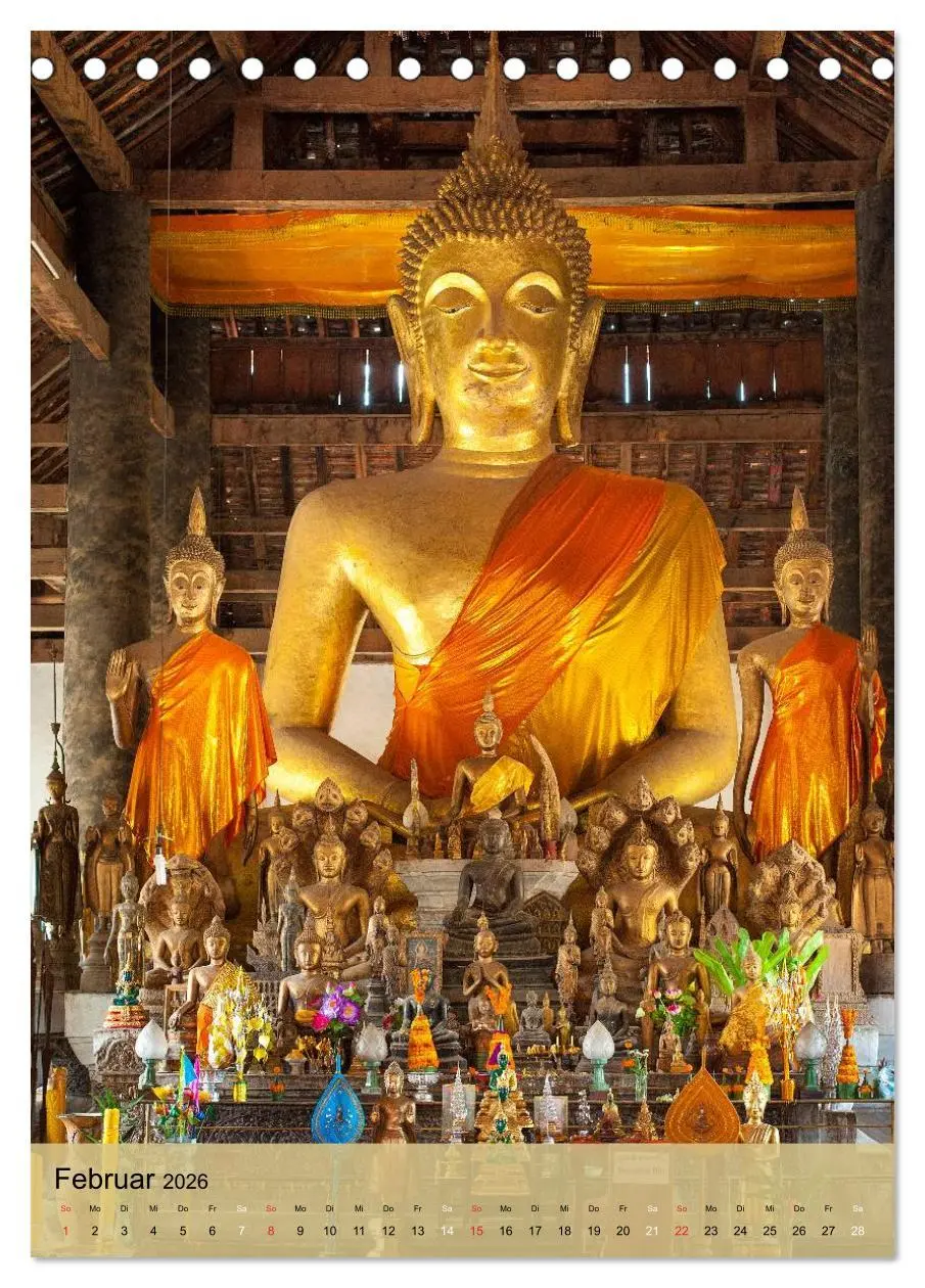 Bild: 9783516426069 | BUDDHA in GOLD (Tischkalender 2026 DIN A5 hoch), CALVENDO...