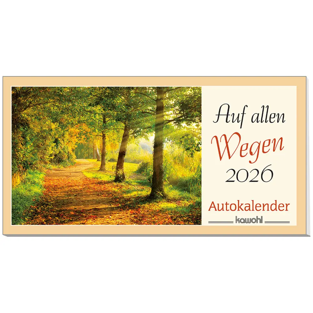 Cover: 9783754886069 | Auf allen Wegen 2026 | Autokalender mit Farbfotos und Bibelworten