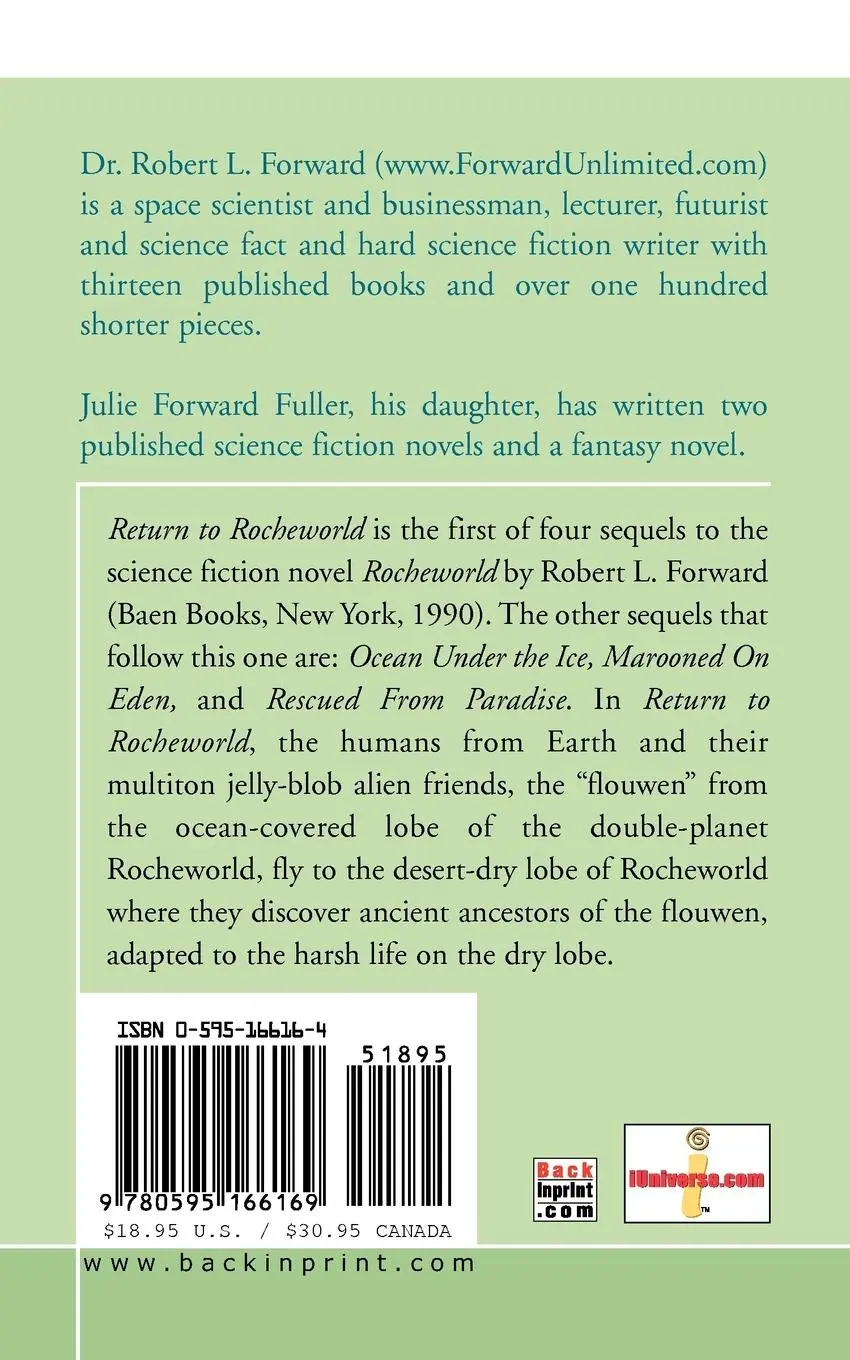 Rückseite: 9780595166169 | Return to Rocheworld | Robert L. Forward (u. a.) | Taschenbuch | 2000