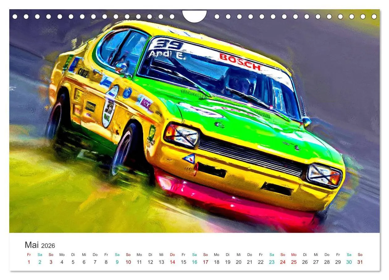Bild: 9783457246269 | Kultautos - Capri und Escort (Wandkalender 2026 DIN A4 quer),...