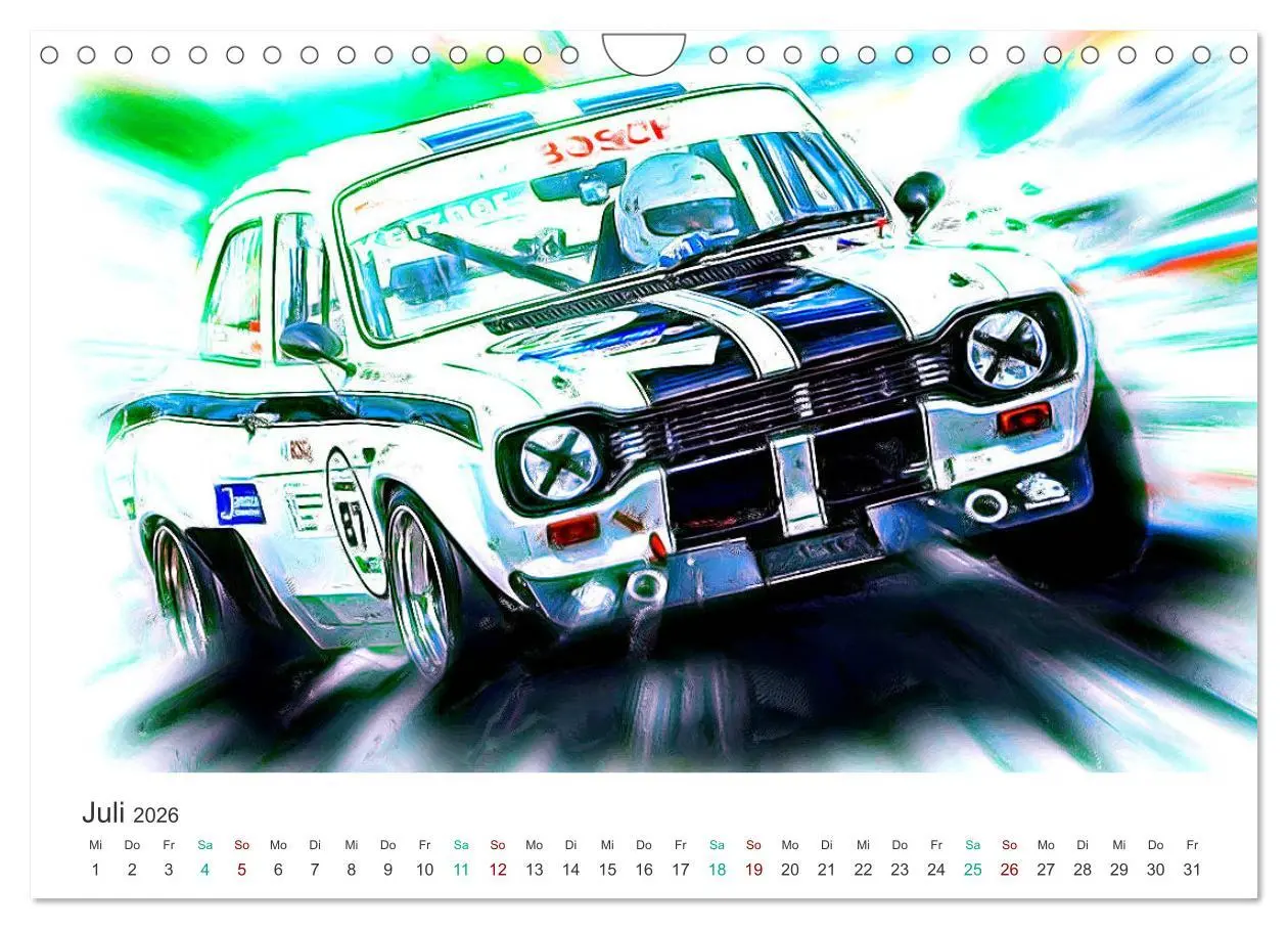 Bild: 9783457246269 | Kultautos - Capri und Escort (Wandkalender 2026 DIN A4 quer),...