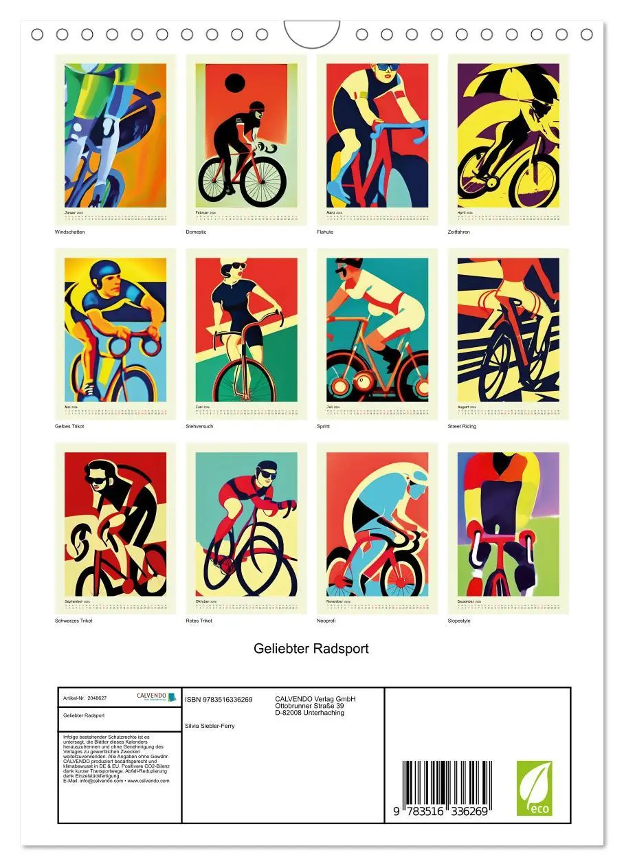 Bild: 9783516336269 | Geliebter Radsport (Wandkalender 2026 DIN A4 hoch), CALVENDO...