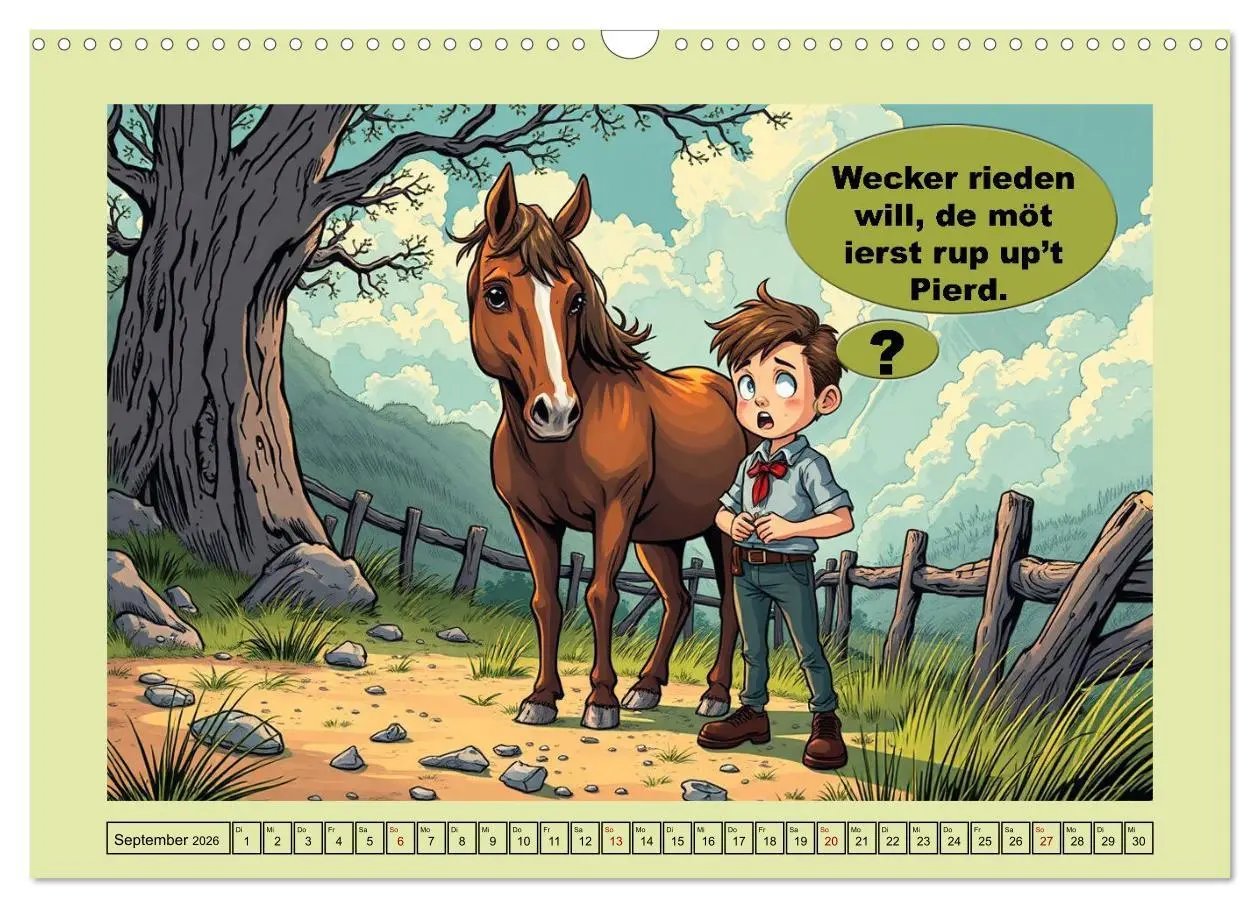 Bild: 9783516646269 | Plattdütsche Cartoons (Wandkalender 2026 DIN A3 quer), CALVENDO...