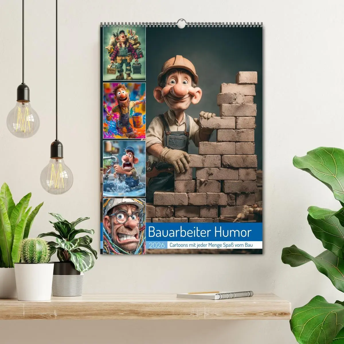 Bild: 9783516716269 | Bauarbeiter Humor (Wandkalender 2026 DIN A2 hoch), CALVENDO...